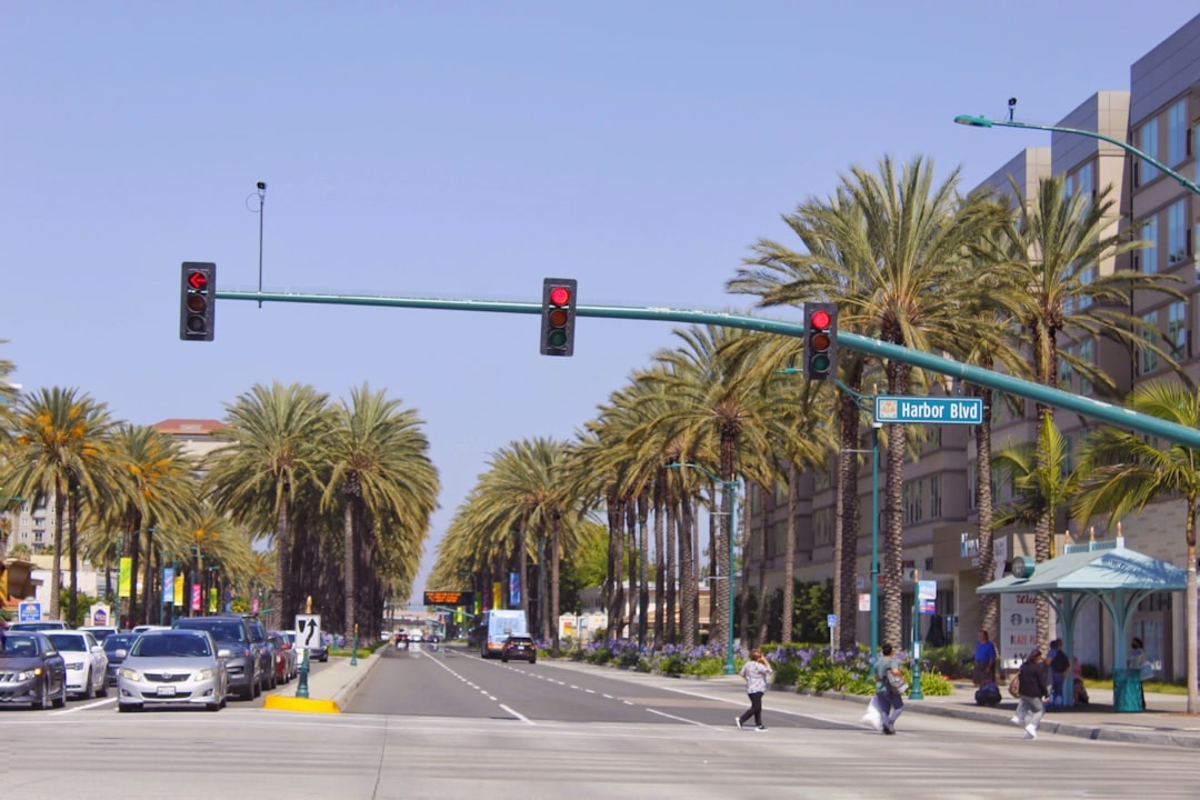 Aerial view of Anaheim, California