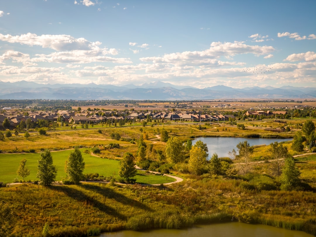 Aerial view of Broomfield, Colorado