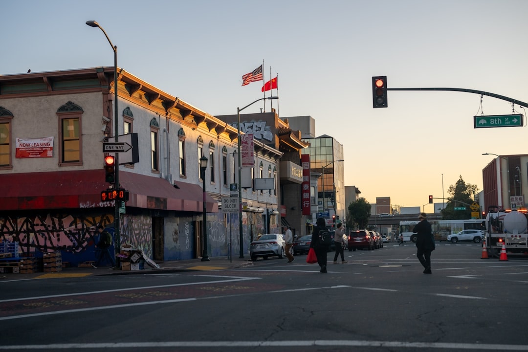 Aerial view of Chinatown, California