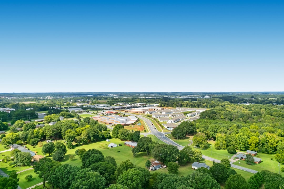 Aerial view of Concord, North Carolina