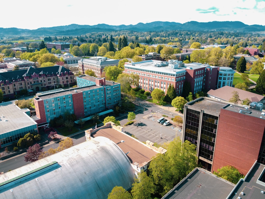 Aerial view of Corvallis, Oregon