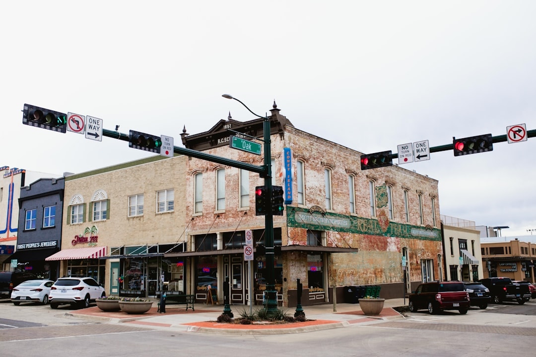 Aerial view of Denton, Texas