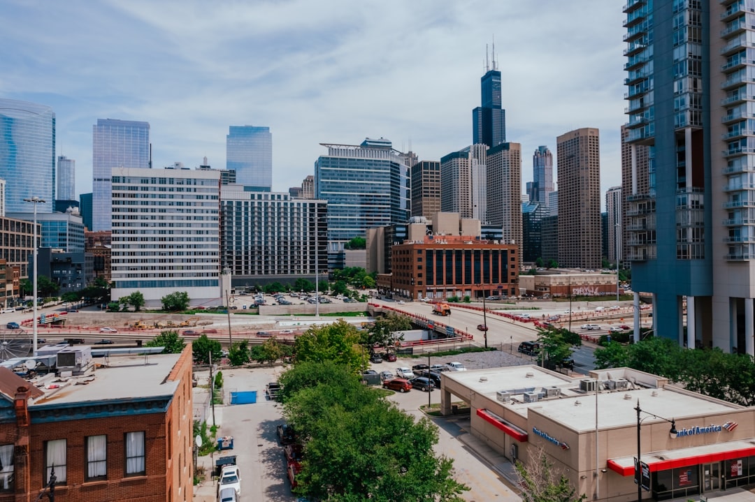 Aerial view of Des Plaines, Illinois