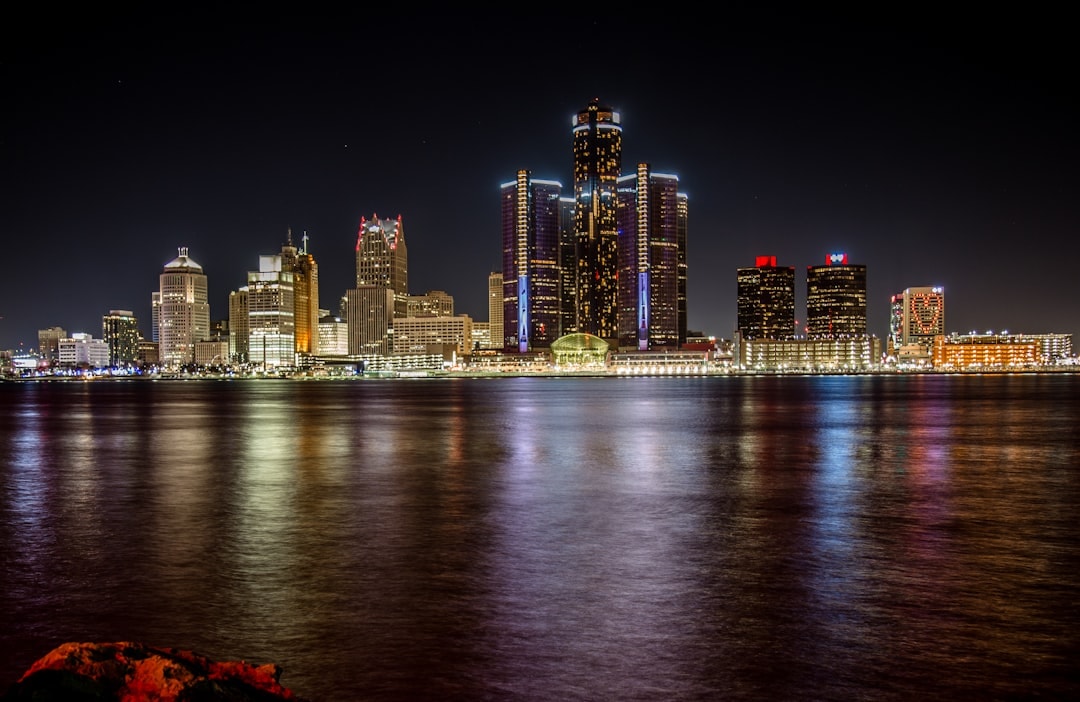 Aerial view of Detroit, Michigan