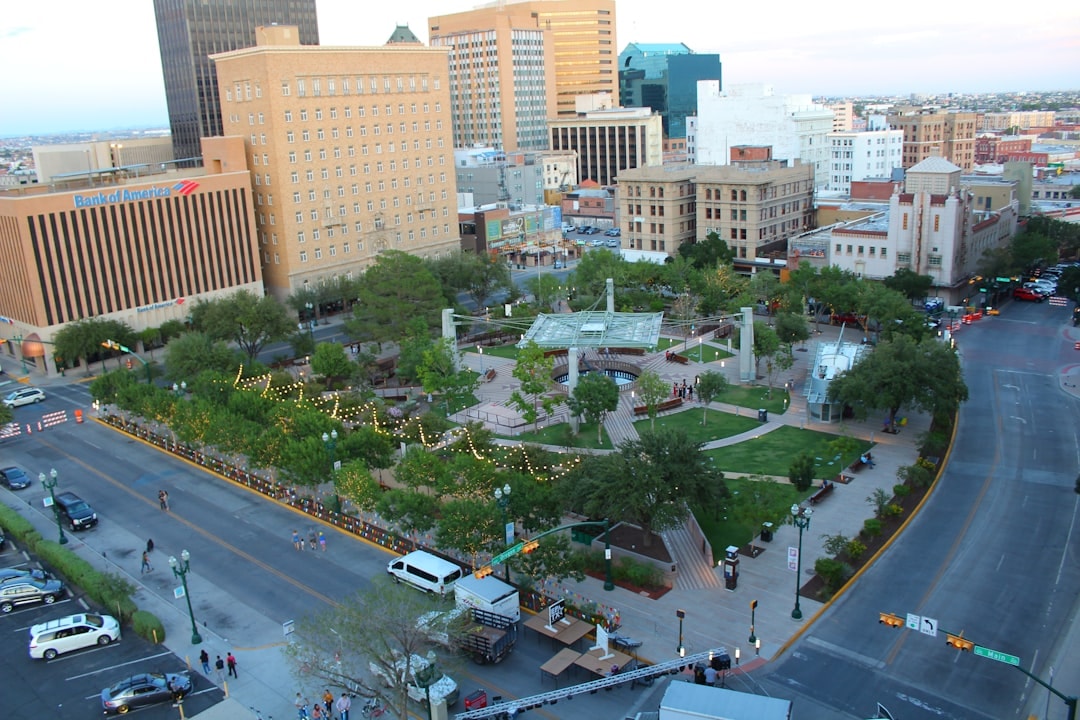 Aerial view of El Paso, Texas