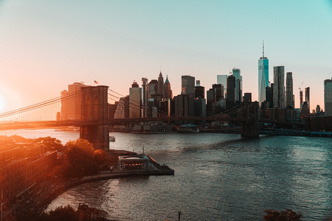 Aerial view of Financial District, New York
