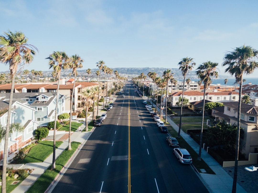Aerial view of Fontana, California