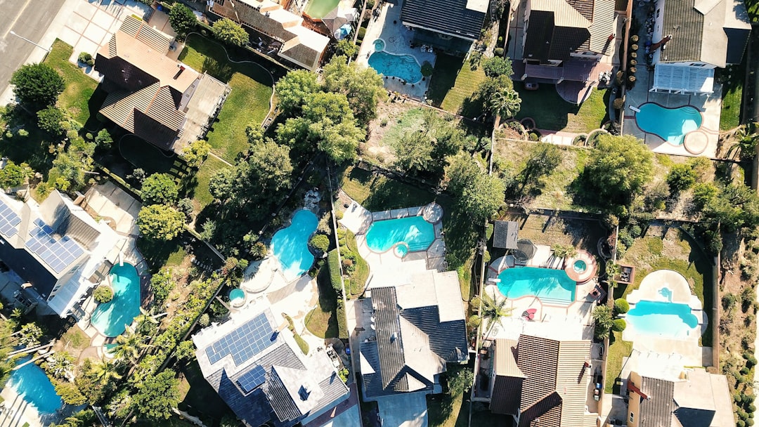 Aerial view of Hacienda Heights, California