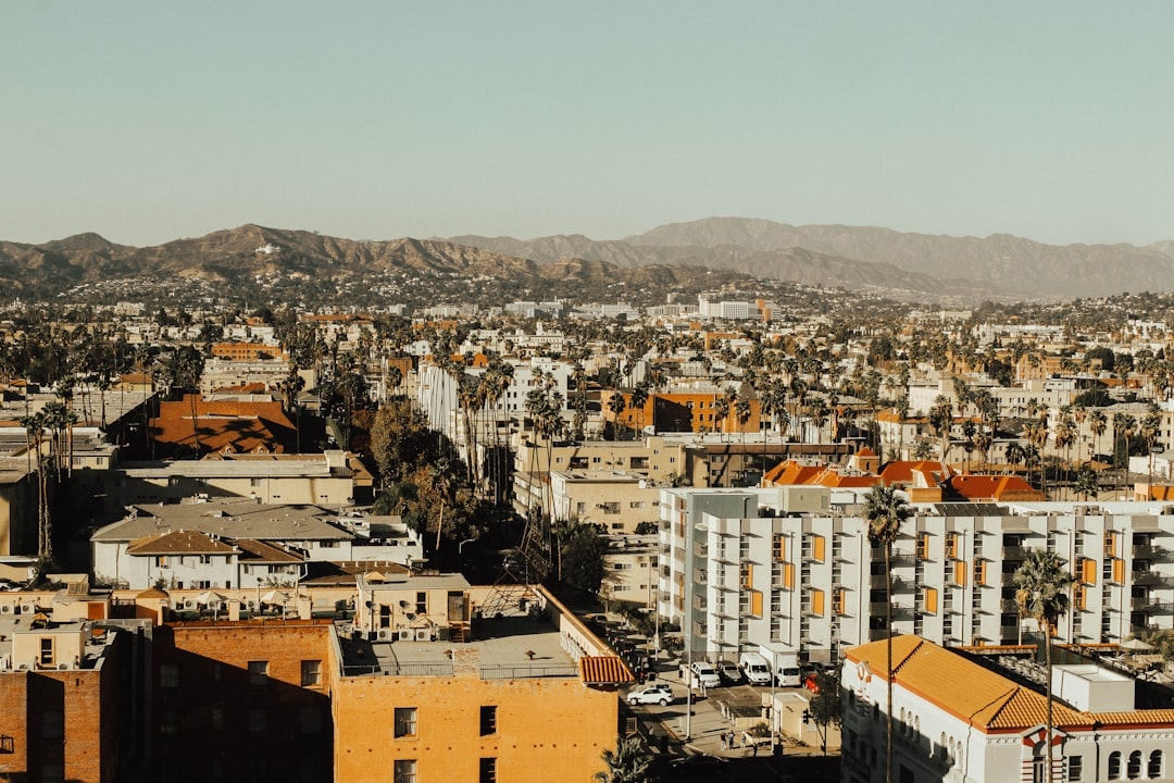 Aerial view of Koreatown, California