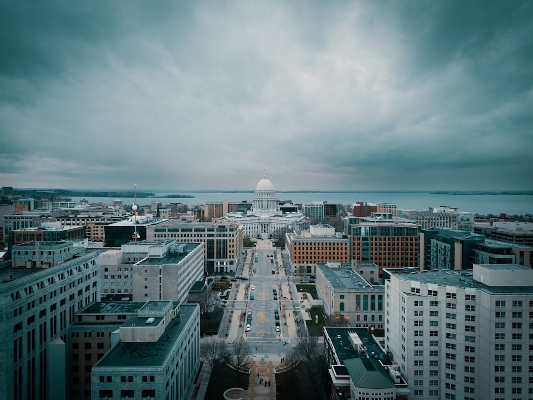 Aerial view of Madison, Wisconsin