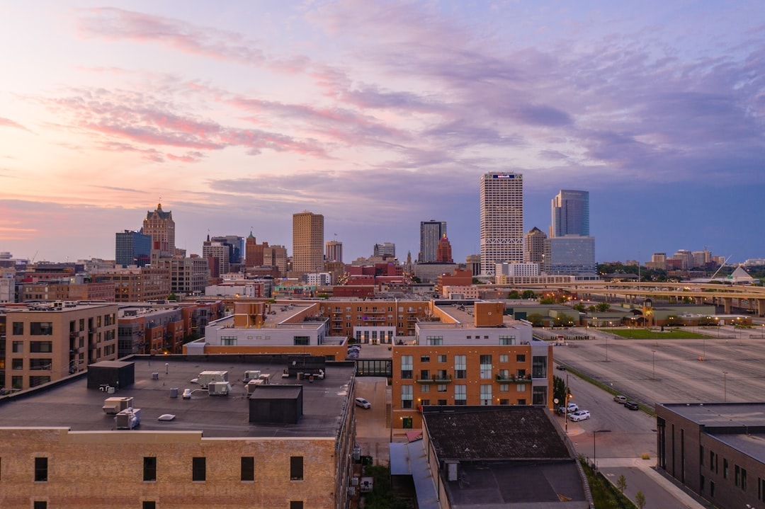 Aerial view of Milwaukee, Wisconsin