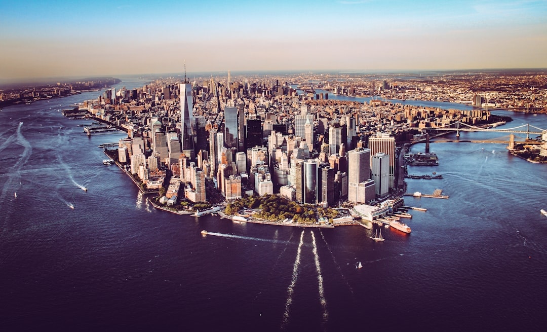 Aerial view of Mott Haven, New York