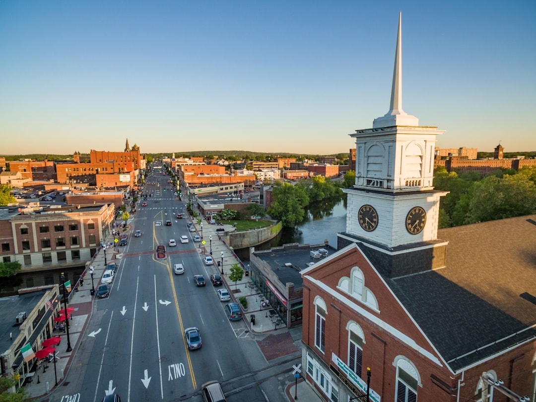 Aerial view of Nashua, New Hampshire