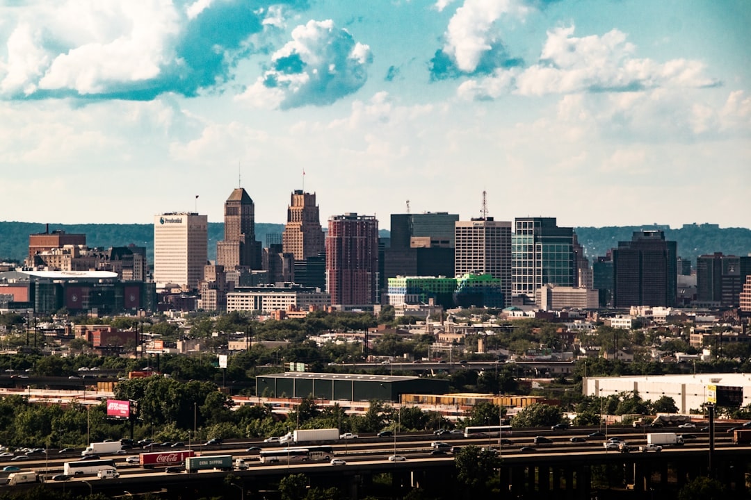 Aerial view of Newark, New Jersey