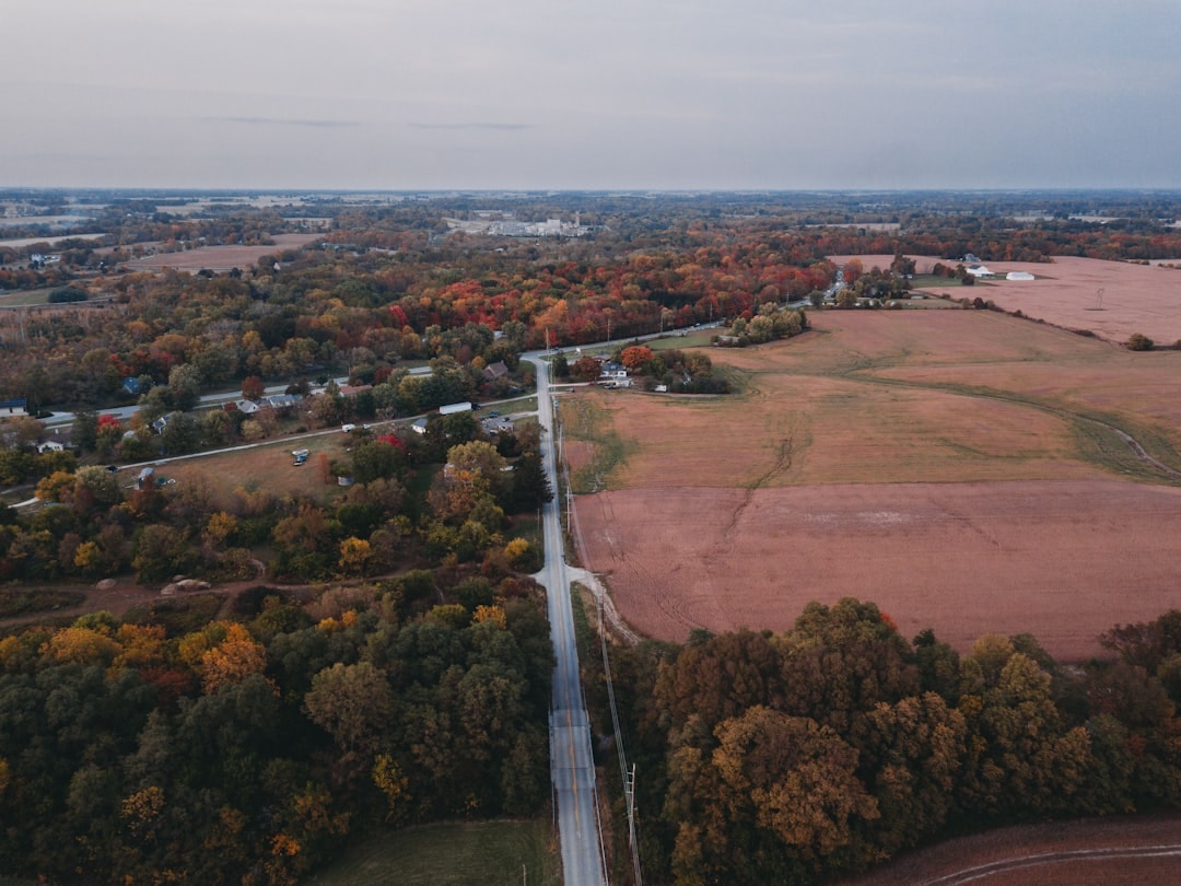 Aerial view of Noblesville, Indiana