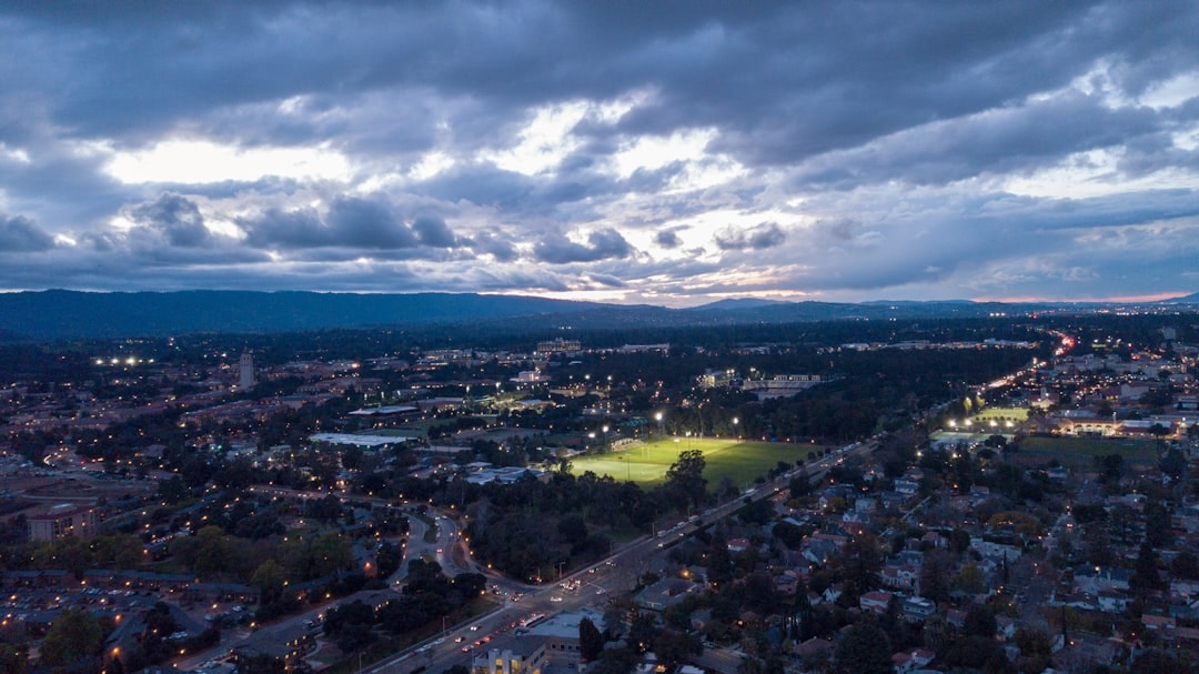 Aerial view of Palo Alto, California