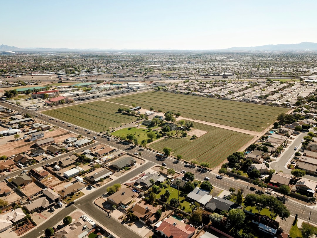 Aerial view of Peoria, Arizona