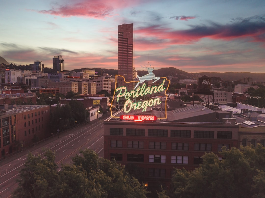 Aerial view of Portland, Oregon