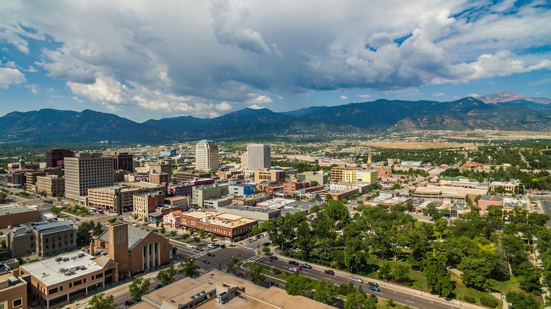 Aerial view of Pueblo, Colorado