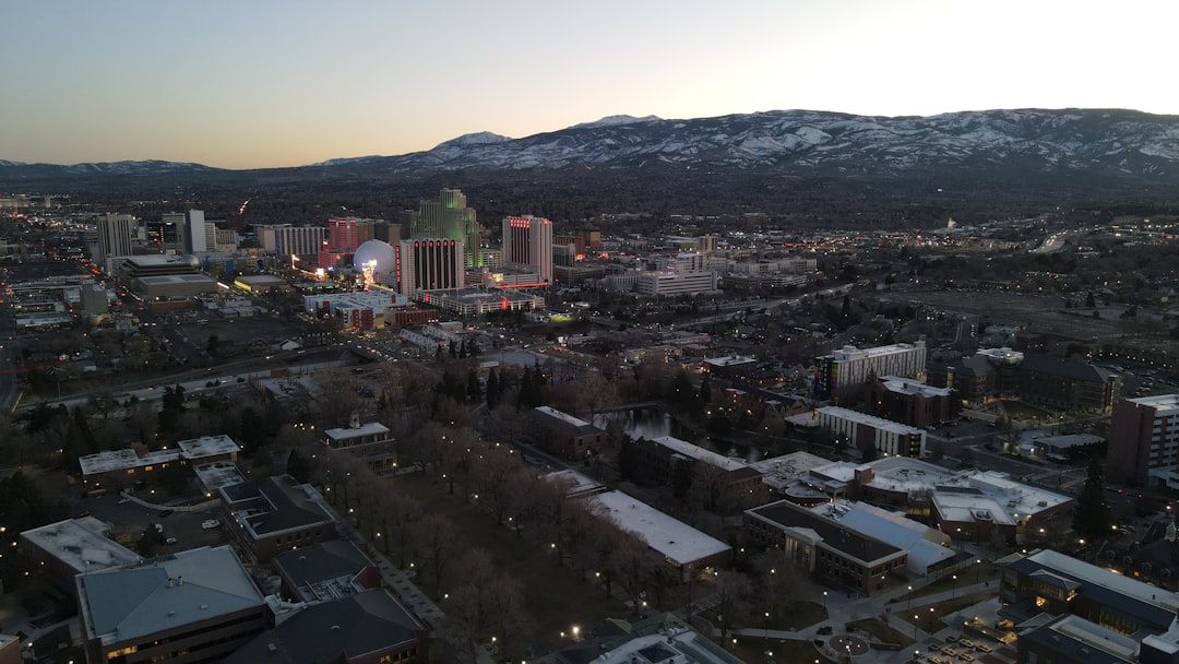 Aerial view of Reno, Nevada