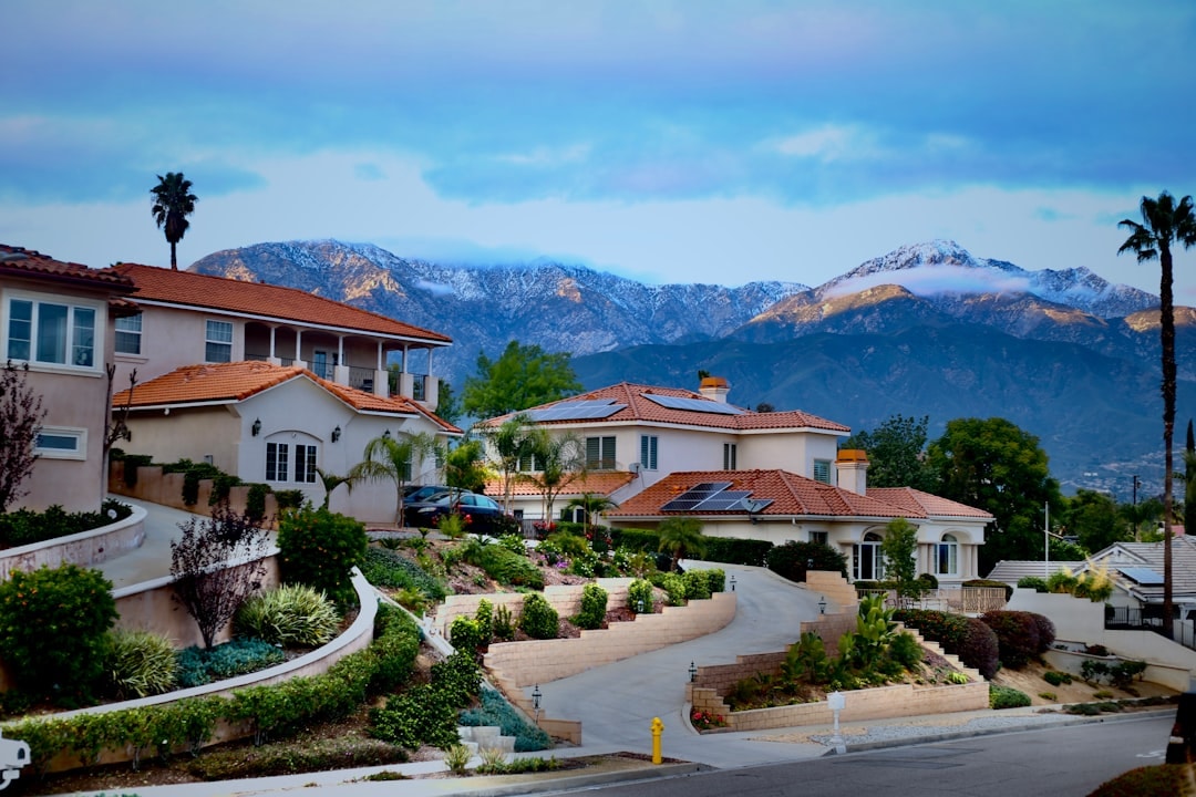 Aerial view of Rowland Heights, California