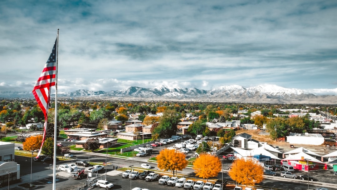 Aerial view of Salt Lake City, Utah