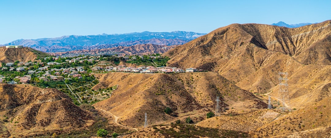 Aerial view of Santa Clarita, California