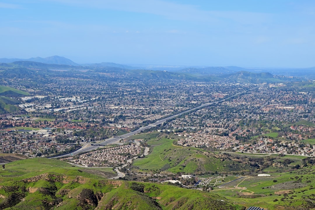 Aerial view of Simi Valley, California