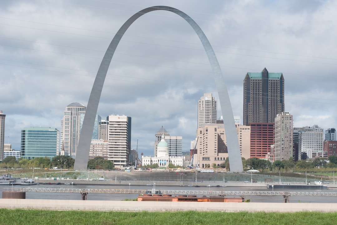 Aerial view of St. Louis, Missouri