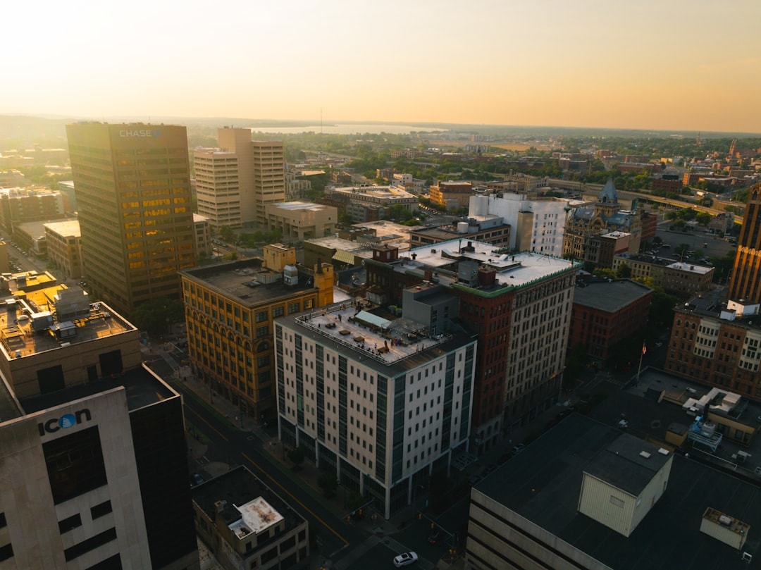 Aerial view of Syracuse, New York