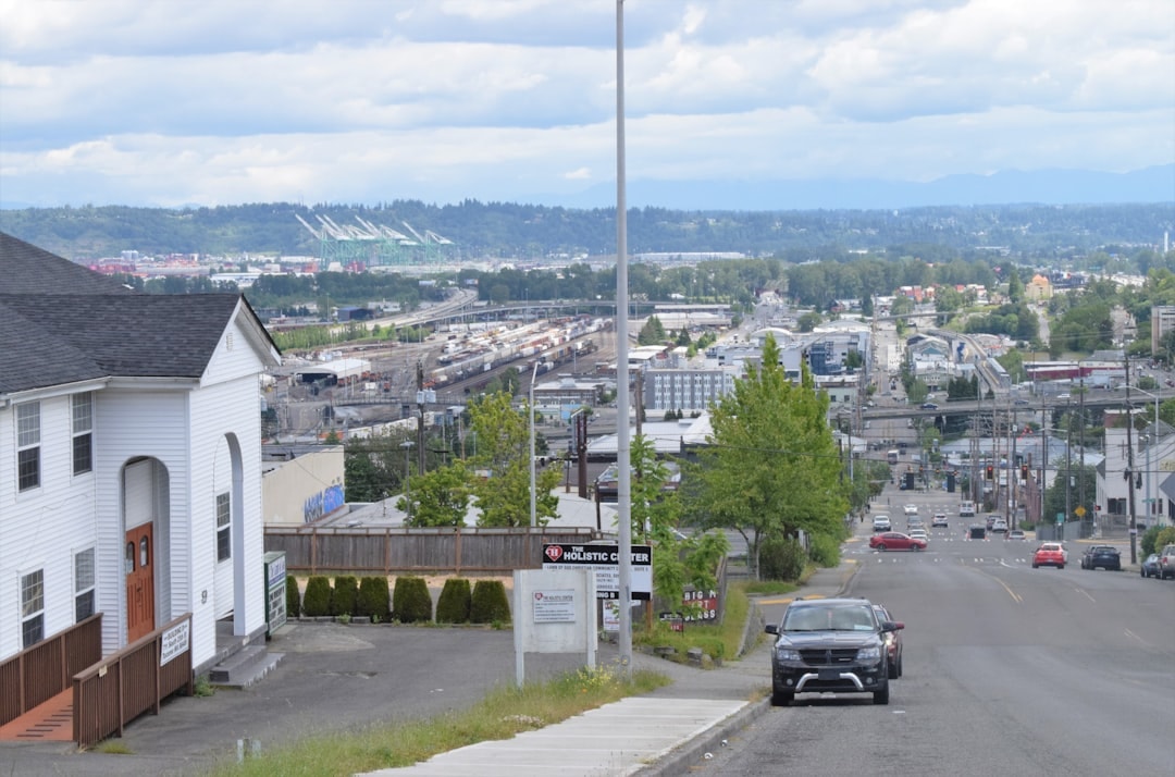 Aerial view of Tacoma, Washington
