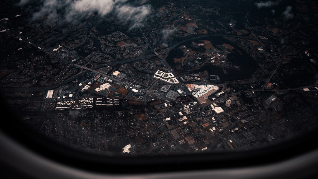 Aerial view of Towson, Maryland
